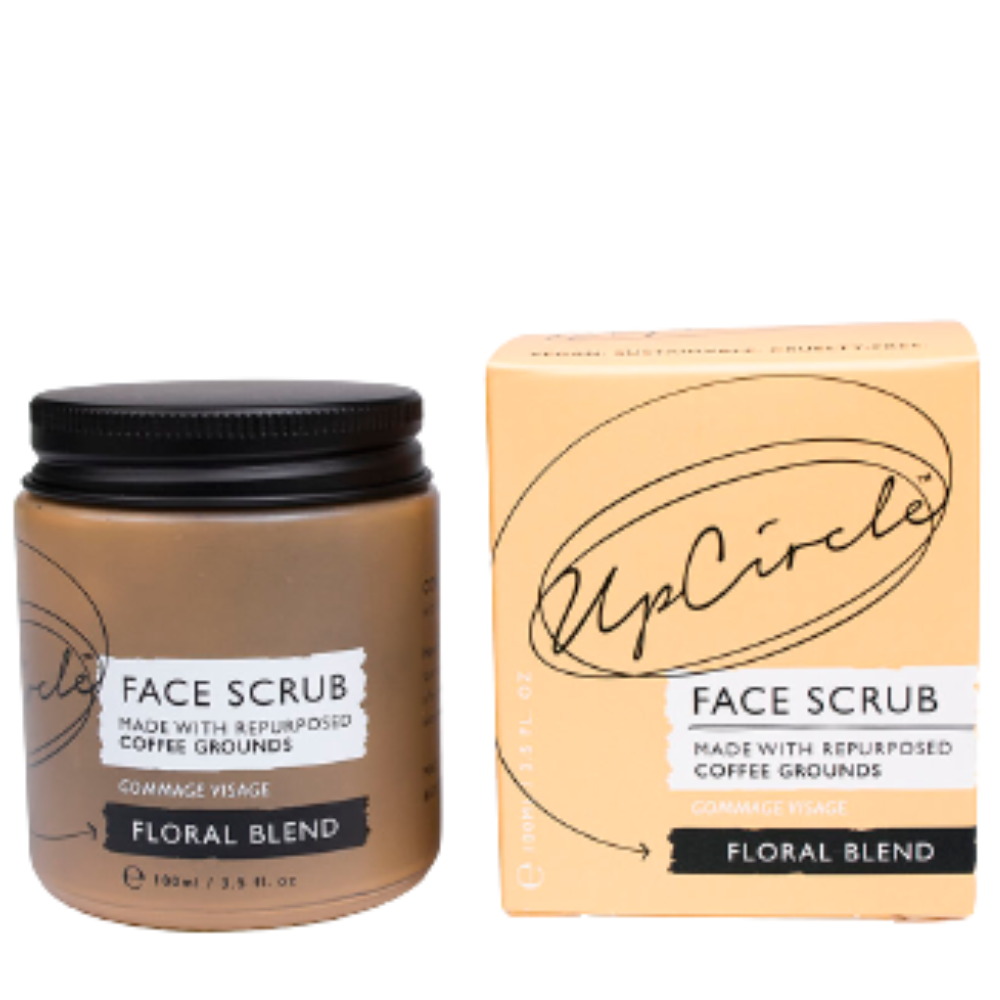 Face Scrub with Coffee + Rosehip [Floral] Vegan Exfoliator