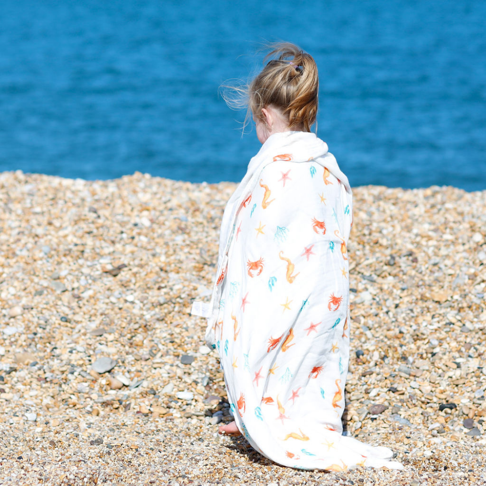 Under The Sea Muslin Blanket