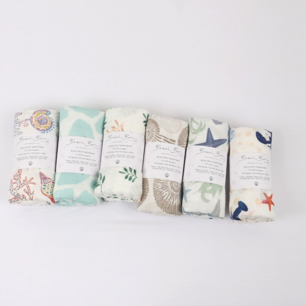 SEA GLASS  Extra Large Muslin / Swaddle Blanket