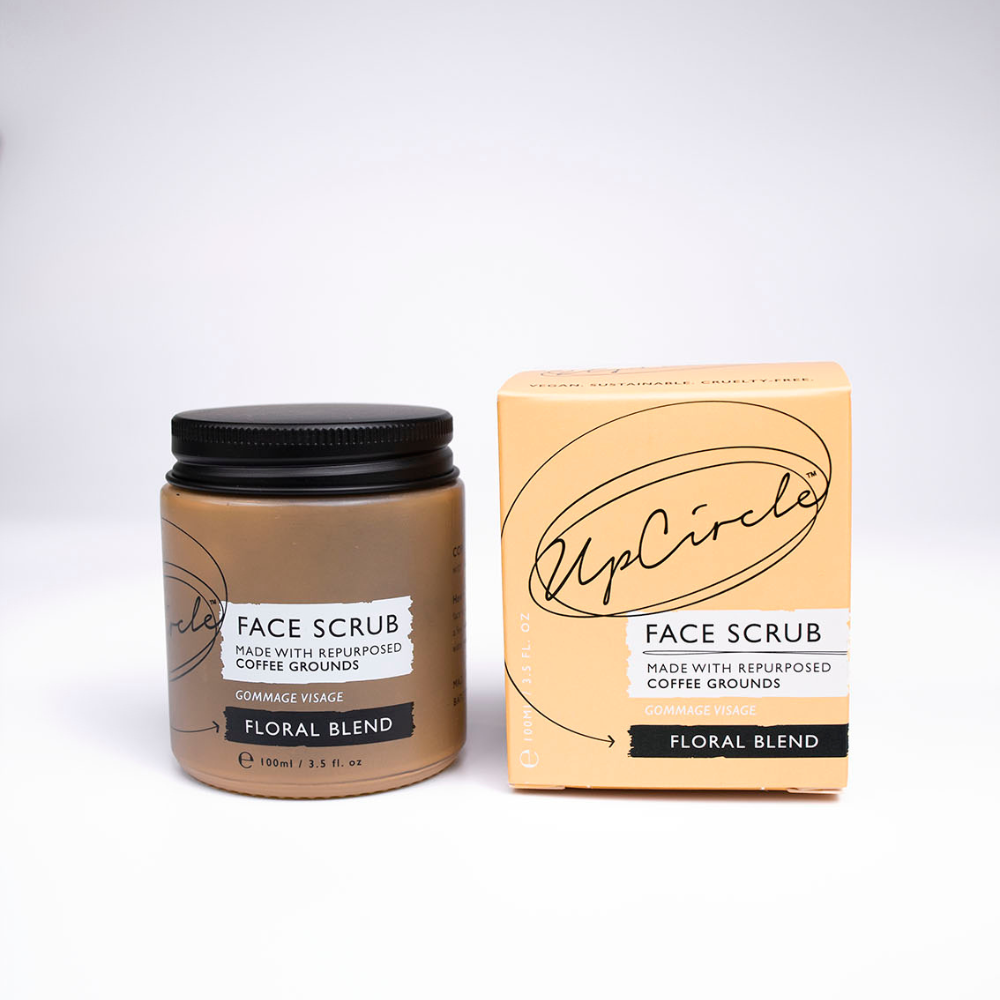 Face Scrub with Coffee + Rosehip [Floral] Vegan Exfoliator