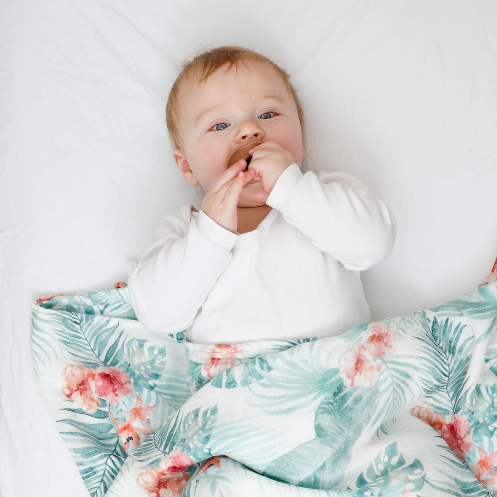 Tropical Extra Large Muslin / Swaddle Blanket