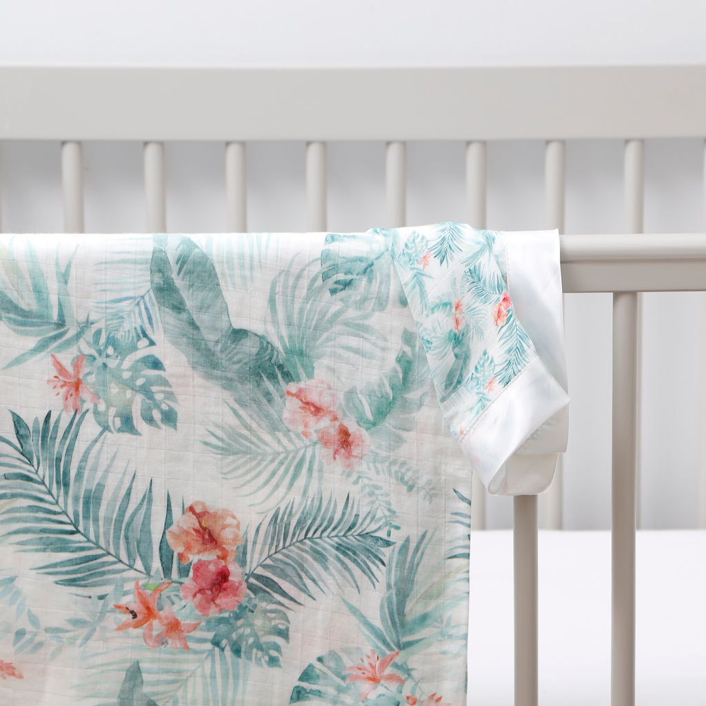 Tropical Extra Large Muslin / Swaddle Blanket